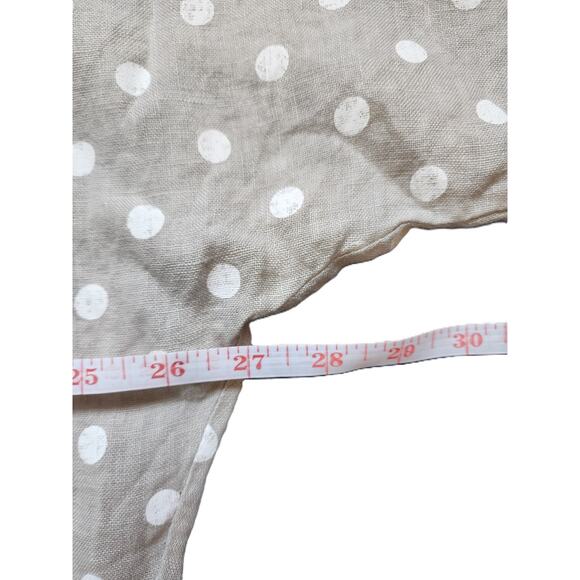 Womens Luca Vanucci Linen Top Blouse Sz Med Pockets V Neck Oversized - Picture 5 of 8